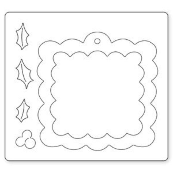Sizzix Bigz die - Frame, Scallop w/Holly - Picture 6 of 9